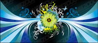 Daisy the main vector background material