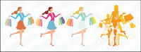 Female fashion shopping