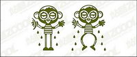 Cute cartoon monkey Vector