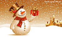 Snowman snow Vector fine material