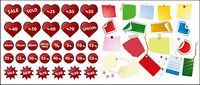 Discount sales and Letterhead vector material