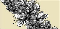 Illustration of the trend lines in particular vector material