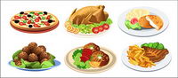 Western-style food vector material