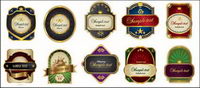 Planty of Gold Rimmed Label Vector