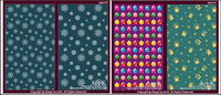10 Cute Vector Christmas elements of the case of the background base maps