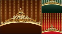 Gold ornate pattern vector material