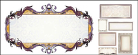 European border vector of material
