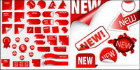Discount sale of decorative icon vector material