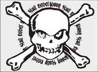 Vector skull stamp