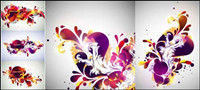 Teardrop-shaped trend pattern vector material