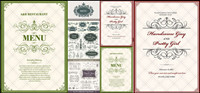 Classic pattern border Vector