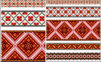 Beautiful costumes pattern 01 - Vector