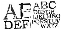 Incomplete letters Vector Theme