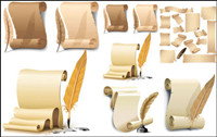 Sheepskin rolls - Vector