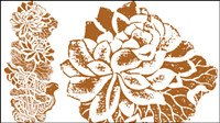 Classical traditional lotus pattern vector