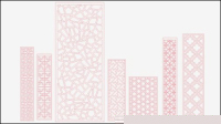 Mullion hook line vector material