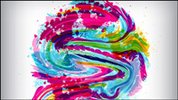 Behind the paint pigment pattern 04-- vector material