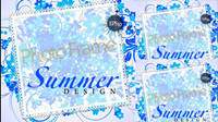 Elegant design of the text box decorative shading pattern vector material -1