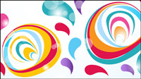 Colorful flower background pattern 03-- vector material
