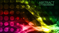 Gorgeous fashion background 01 - vector material