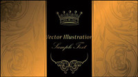 European gorgeous classic pattern background 03-- vector material