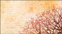 Tree silhouette background 04-- vector material