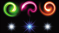 Gorgeous bright lighting effects 06-- vector material