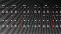 2012 calendar 02 - vector