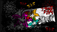 Color abstract butterfly pattern 01 - vector
