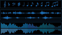 Audio band material 01 - vector