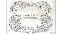 Fine pattern frame 01 - Vector