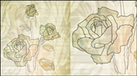 Elegant rose pattern background 05-- vector material