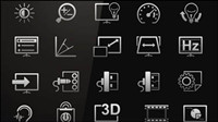 Technology icon 02-- vector material