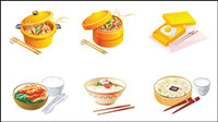 Cartoon food icon - vector