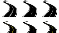 Realistic highway 03 -  vector material