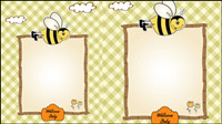 Cartoon animals stationery 02 - vector