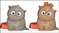 Cute cartoon image 04 - vector