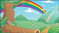 Summer cartoon images 03 - vector