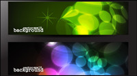 The gorgeous strip card 03 - vector material