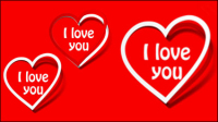 Red and white with notes 04 - vector material