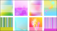 Brilliant halo card background 01 - vector material