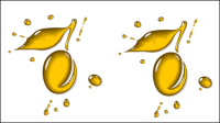 Water droplets texture Drinks 03 - vector material