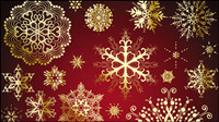 Beautiful snowflake pattern 02 - vector