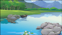Beautiful landscapes 02 - vector