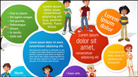 Cartoon characters of Commerce vector -1