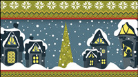 Christmas cartoon illustrator 05 - vector material