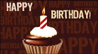 Birthday cake 01 - vector material