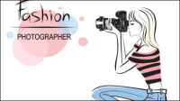 Cartoon girl 01 - vector material