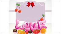 Cute Valentine Design 01 - vector material