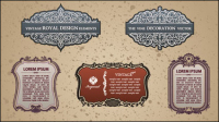European classic border 03 - vector material